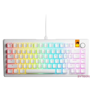 Glorious GMMK 3 HE 75 Prebuilt RGB Mechanical Gaming Keyboard White UK