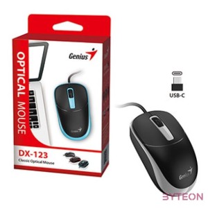 Genius DX-123 Wired Mouse Black,Grey