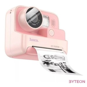 Hoco DV200 digitális gyerek kamera nyomtatóval, rózsaszín
