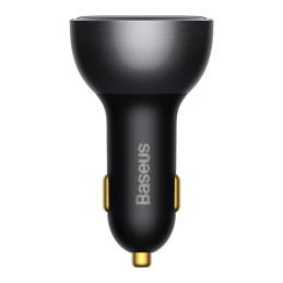 Car charger Baseus Superme, USB, USB-C, 140W (black)