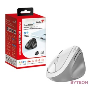 Genius Ergo 8350S Wireless Bluetooth Mouse White Grey