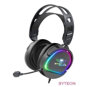 Spirit of Gamer PRO-H6 RGB Black mikrofonos fejhallgató