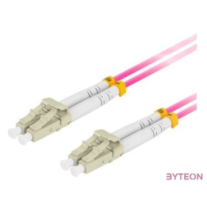 Lanberg Optikai patch MM LC,UPC-LC,UPC duplex 3m LSZH OM4 50,125 3.0mm lila