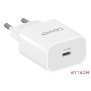 Hálózati töltő 1xUSB-C aljzattal Savio 20W LA-09