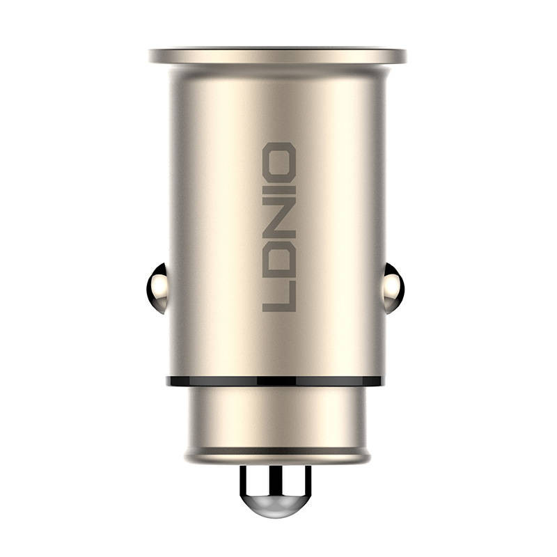 LDNIO C506Q USB, USB-C Car charger + USB-C - Lightning Cable