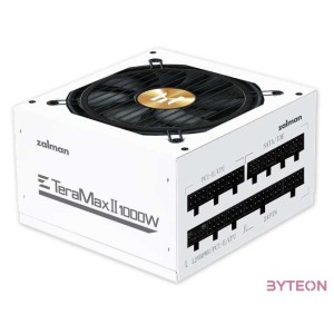 TÁP Zalman 1000W - TeraMax2 - ZM1000-TMX2 - 80 Gold ATX3.0 - GEN5.0 - Fehér Tápegység