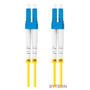 Lanberg Optikai patch SM LC,UPC-LC,UPC duplex 0.5m LSZH G657A1 3.0mm sárga