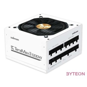 TÁP Zalman 1200W - TeraMax2 - ZM1200-TMX2 WH - 80 Gold ATX3.0 - GEN5.0 - Fehér Tápegység