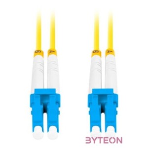 Lanberg Optikai patch SM LC,UPC-LC,UPC duplex 0.5m LSZH G657A1 3.0mm sárga