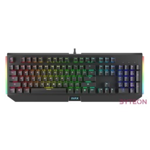 BIL AVAX FS01 Full size mechanikus vezetékes alumínium billentyűzet Outemu piros switch, magyar kiosztás