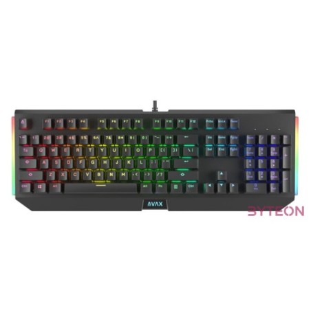 BIL AVAX FS01 Full size mechanikus vezetékes alumínium billentyűzet Outemu piros switch, magyar kiosztás