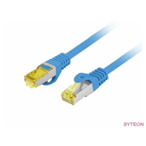 Lanberg Patch kábel CAT.6a S,FTP LSZH 2m kék, réz