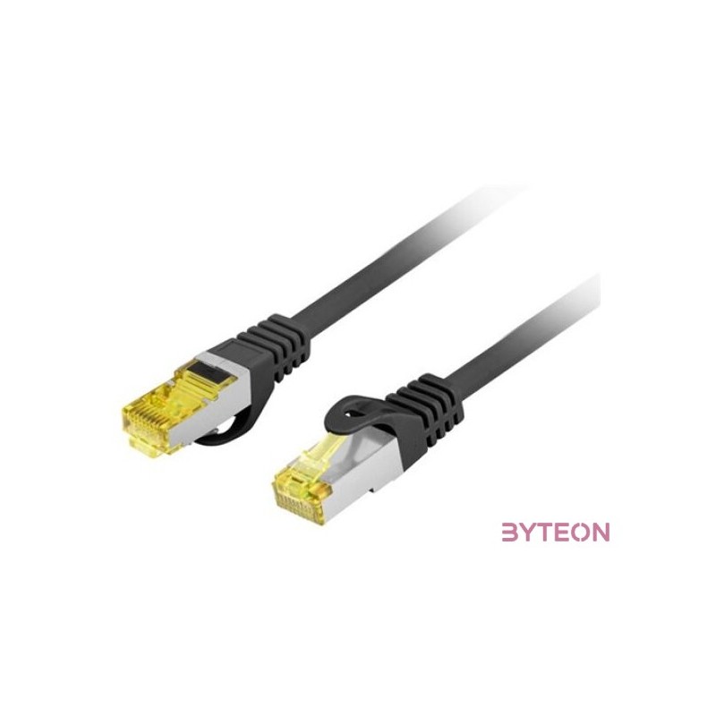 Lanberg Patch kábel CAT.6a S,FTP LSZH 2m fekete, réz