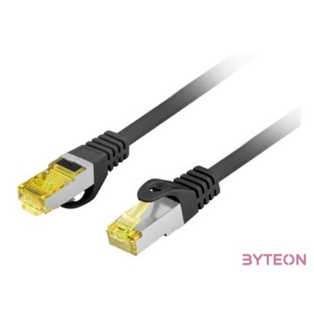 Lanberg Patch kábel CAT.6a S,FTP LSZH 2m fekete, réz