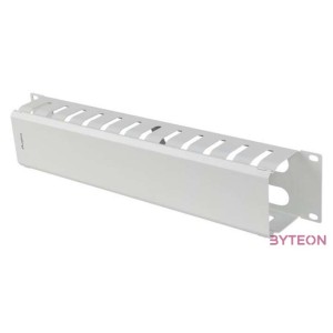 Lanberg 19 2U kábelrendező levehető fedéllel, átvezető nyílással, szürke