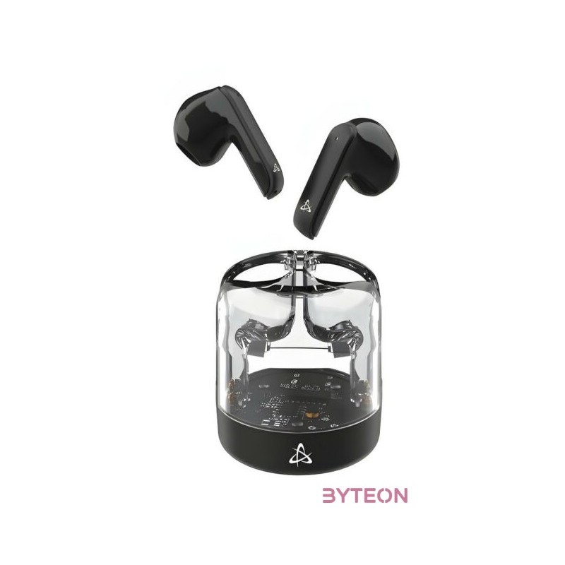 HDP SBOX EB-TWS12B bluetooth v5.4 in-ear fülhallgató mikrofonnal - EDR - fekete