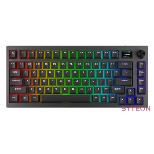 BIL AVAX GM02 PRO 75 Gasket RGB tri-mode mechanikus billentyűzet Gateron sárga switch, magyar kiosztás