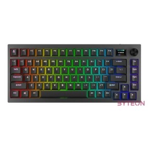 BIL AVAX GM02 PRO 75 Gasket RGB tri-mode mechanikus billentyűzet Gateron piros switch, magyar kiosztás