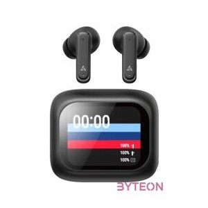 HDP SBOX EB-TWS08-B bluetooth v5.4 in-ear fülhallgató touch kijelzővel és mikrofonnal - BREDRBLE - fekete