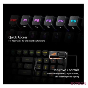 BILL ASUS ROG Strix Scope II 96 RX vezeték nélküli billentyűzet - UK layout - Fekete ,ROG RX,