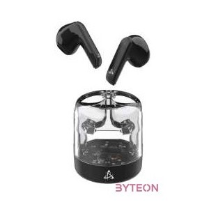 HDP SBOX EB-TWS12B bluetooth v5.4 in-ear fülhallgató mikrofonnal - EDR - fekete