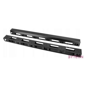 Lanberg Függőleges kábelvezető csatorna 22U 19 szabadon álló szekrényhez 2db, fekete