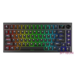 BIL AVAX GM02 PRO 75 Gasket RGB tri-mode mechanikus billentyűzet Gateron sárga switch, magyar kiosztás