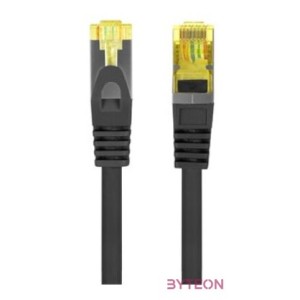 Lanberg Patch kábel CAT.6a S,FTP LSZH 2m fekete, réz