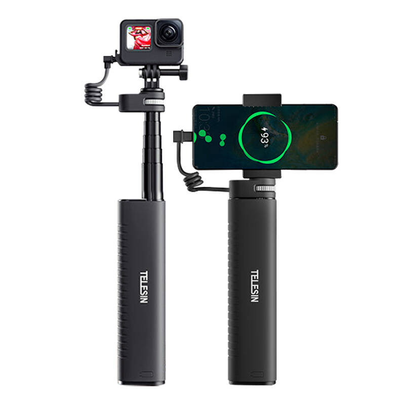 TELESIN Power grip selfie stick (With power bank) TE-CSS-001