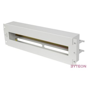 Lanberg 19 3U biztosíték panel DIN sínnel, szürke