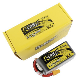 Tattu R-Line 3.0 1400mAh 22.2V 120C 6S1P XT60 Battery