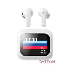HDP SBOX EB-TWS08-W bluetooth v5.4 in-ear fülhallgató touch kijelzővel és mikrofonnal - BREDRBLE - fehér