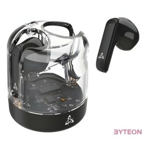 HDP SBOX EB-TWS12B bluetooth v5.4 in-ear fülhallgató mikrofonnal - EDR - fekete