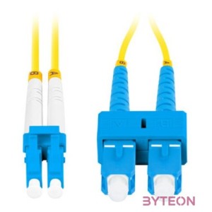 Lanberg Optikai patch SM SC,UPC-LC,UPC duplex 0.5m LSZH G657A1 3.0mm sárga