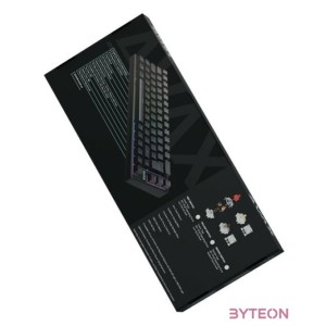 BIL AVAX GM01 PRO 65 RGB tri-mode mechanikus billentyűzet Gateron piros switch, magyar kiosztás