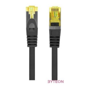 Lanberg Patch kábel CAT.6a S,FTP LSZH 2m fekete, réz