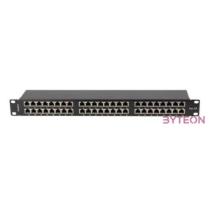 Lanberg Patch panel 48 port 1U 19 CAT.6a FTP, árnyékolt, fekete