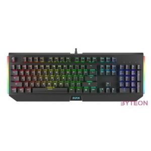 BIL AVAX FS01 Full size mechanikus vezetékes alumínium billentyűzet Outemu piros switch, magyar kiosztás