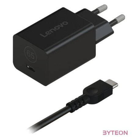 Lenovo GaN Nano 65W Adapter - G0A6GN65EU - Black