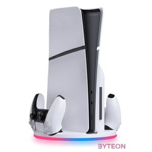 GP Snakebyte PS5 Charge Base RGB Slim 5 - fehér