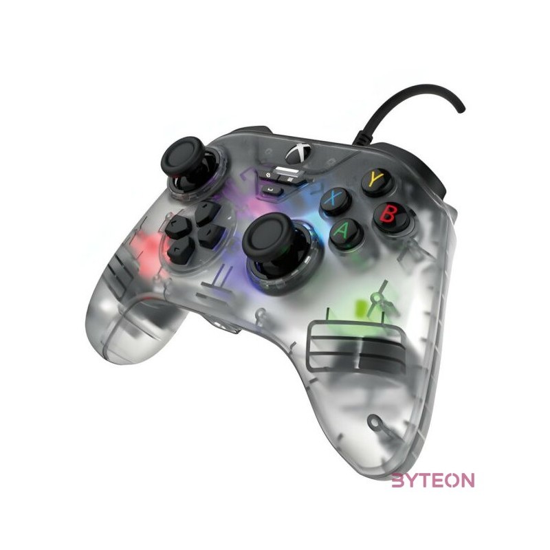GP Snakebyte XS GamePad RGB X - vezetékes kontroller - átlátszó
