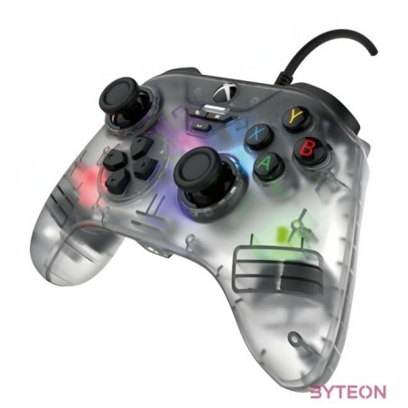 GP Snakebyte XS GamePad RGB X - vezetékes kontroller - átlátszó