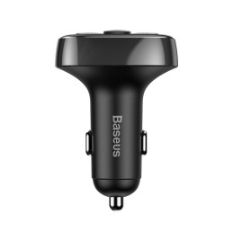 Baseus T típusú Bluetooth 2xUSB microSD FM adó (fekete)