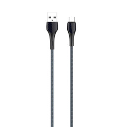 LDNIO LS522 2m USB - Micro USB Cable (Grey-Blue)