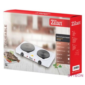 HKN Zilan ZLN2180 2 személyes elektromos főzőlap - 15,5,18,5cm - 2500W - fehér