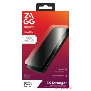 MOB ZAGG InvisibleShield Glass Elite Apple iP16 Pro Max  Screen kijelzővédő üvegfólia