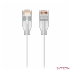 Ubiquiti UniFi Etherlighting patch kábel 0,3m, UTP, fehér, Cat.6