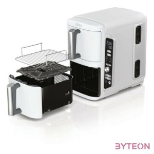 SMH Ninja 9,5L Emeletes Dual Zone forrólevegős sütő - SL400EUWH - Fehér