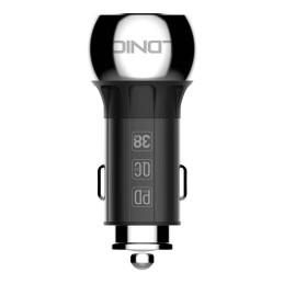 LDNIO C1 USB, USB-C Car charger + USB-C - Lightning Cable