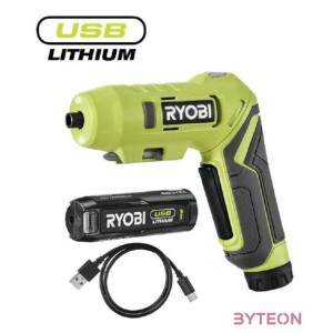 Ryobi 4V USB Lithium marok és rúdcsavarozó,  1x 2,0 Ah akkumulátor, töltő - RSDP4-120G